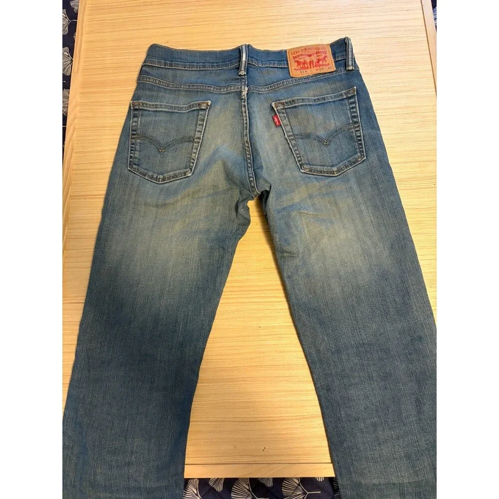 Levi’s 514 Men’s Jeans 29x32 Straight Fit Light Wash Blue Denim